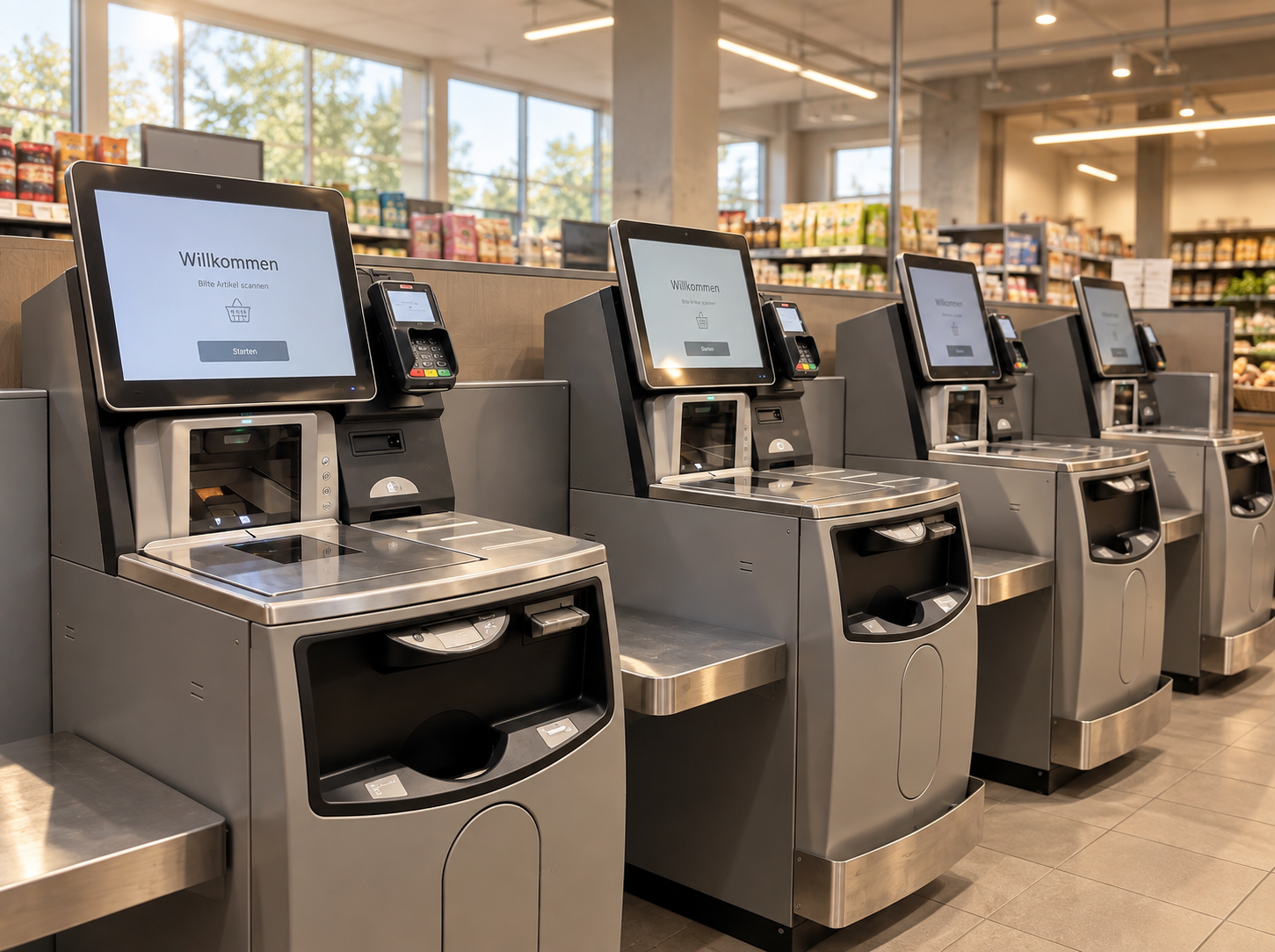 Self-Checkout-Kassen mit KORONA POS