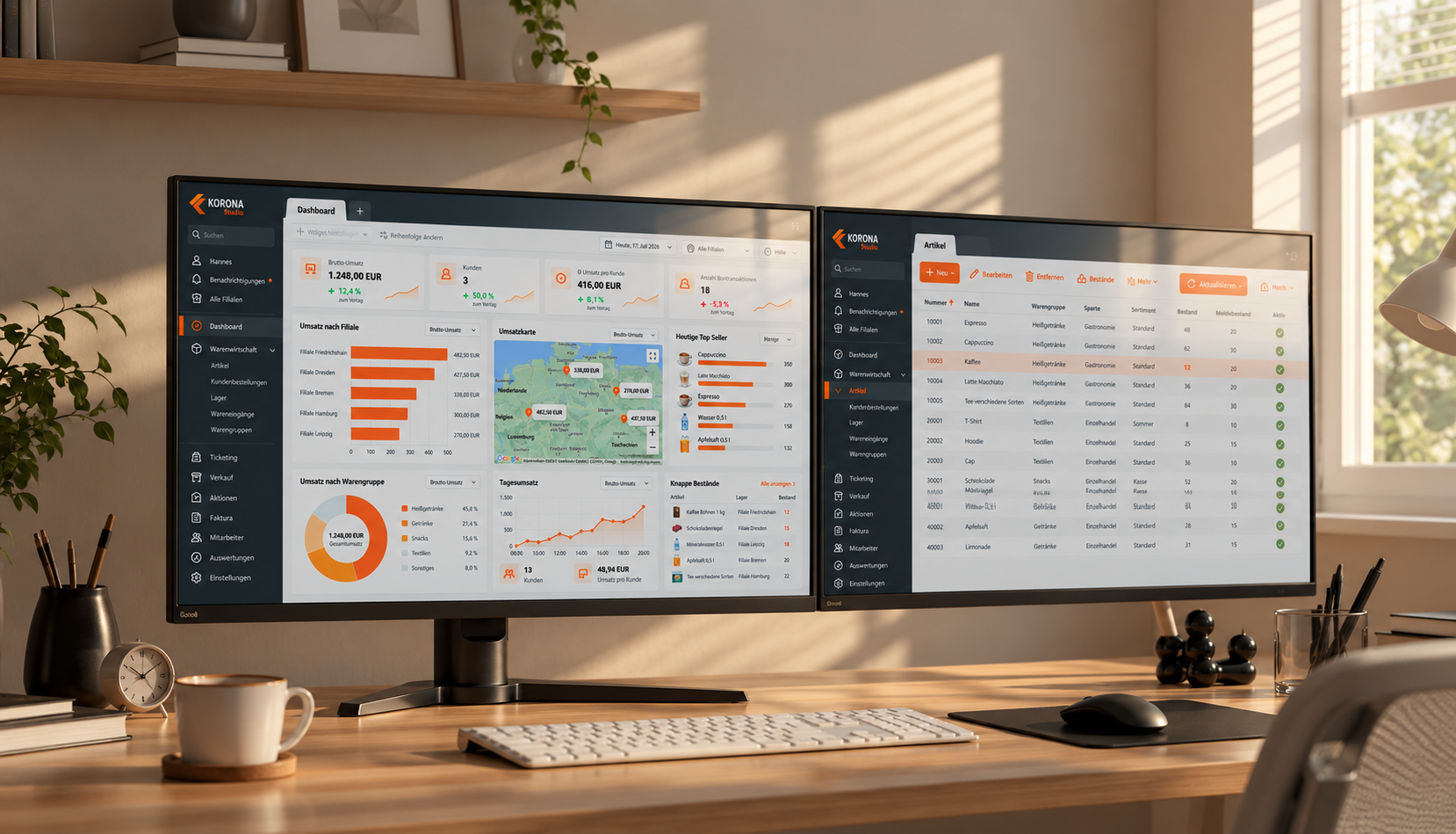 Auswertungen und Analysen in KORONA POS